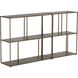 Eiffel Antique Brass Low Bookcase, Small